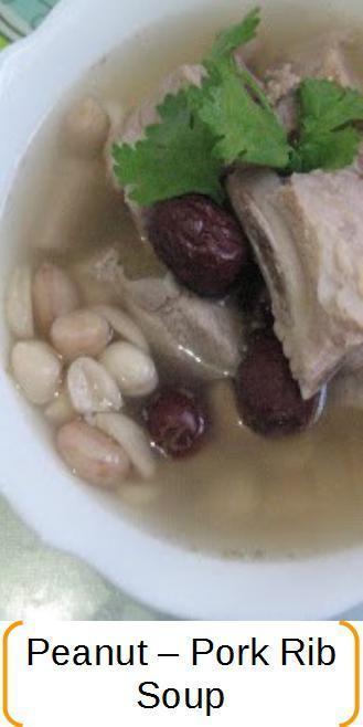 Peanut-pork rib soup recipe
