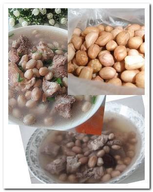 Peanut-pork rib soup recipe picture
