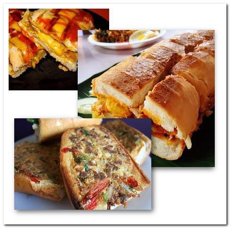 Roti John - Omelet sandwich recipe picture