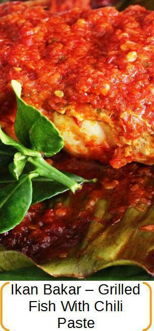 Ikan bakar - grilled fish with chili paste