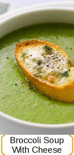 Broccoli soup with cheese recipe