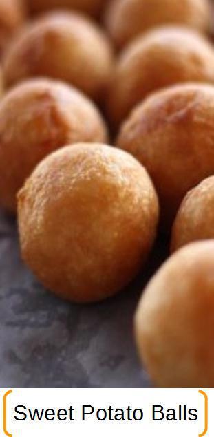 Fried sweet potato balls recipe