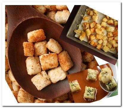 Easy croutons recipe picture